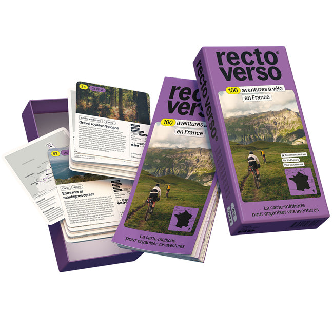 Recto Verso carte-méthode France à vélo - 1