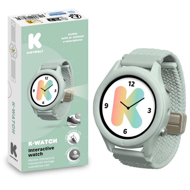 Montre connectée éducative pour enfants Kidywolf Vert - 1