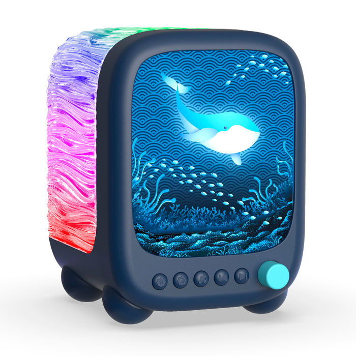 Veilleuse projecteur Océan bruit blanc et enceinte Bluetooth - 1
