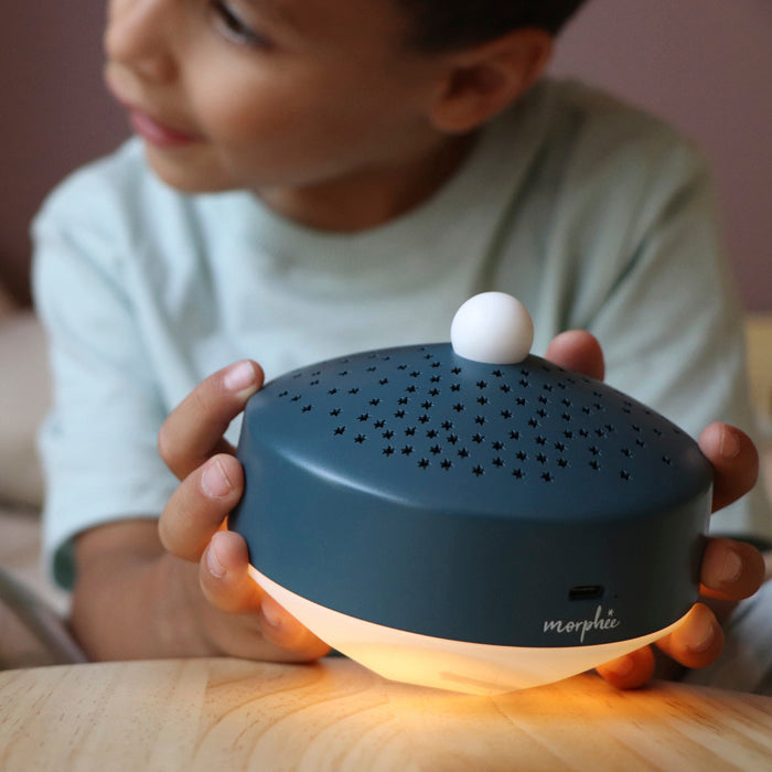 Veilleuse sonore Moon avec projecteur d’étoiles pour enfant - 1