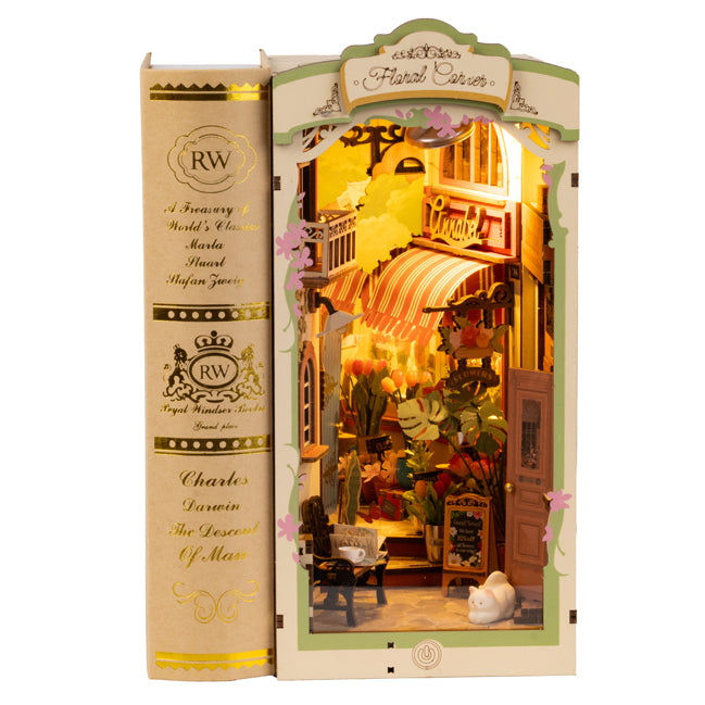 Maquette serre-livres rue fleurie - 1