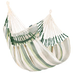 Chaise hamac simple Cumbia Outdoor comfort La Siesta bayadère vert - 1