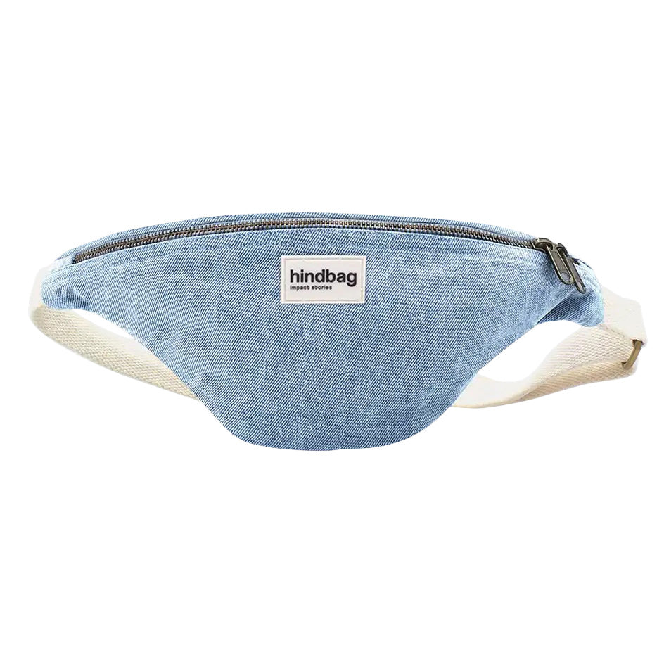 Sac banane coton bio Olivia Hindbag Denim - 1