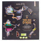 Coffret 9 boîtes collection de thés bio d'Asie terre d'Oc - 1