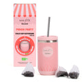 Coffret thé noir glacé bio saveur pêche et mug isotherme Qwetch terre d'Oc - 1