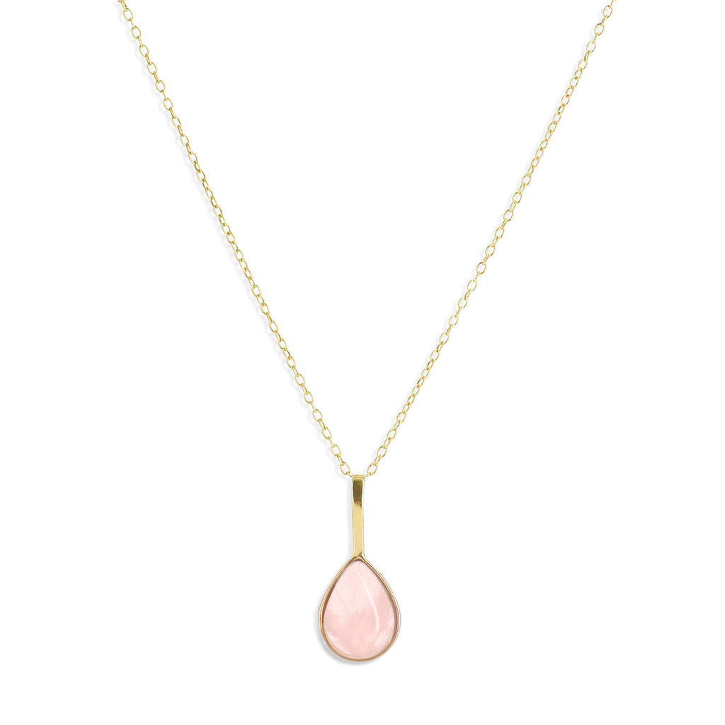 Collier Juin quartz rose - 1