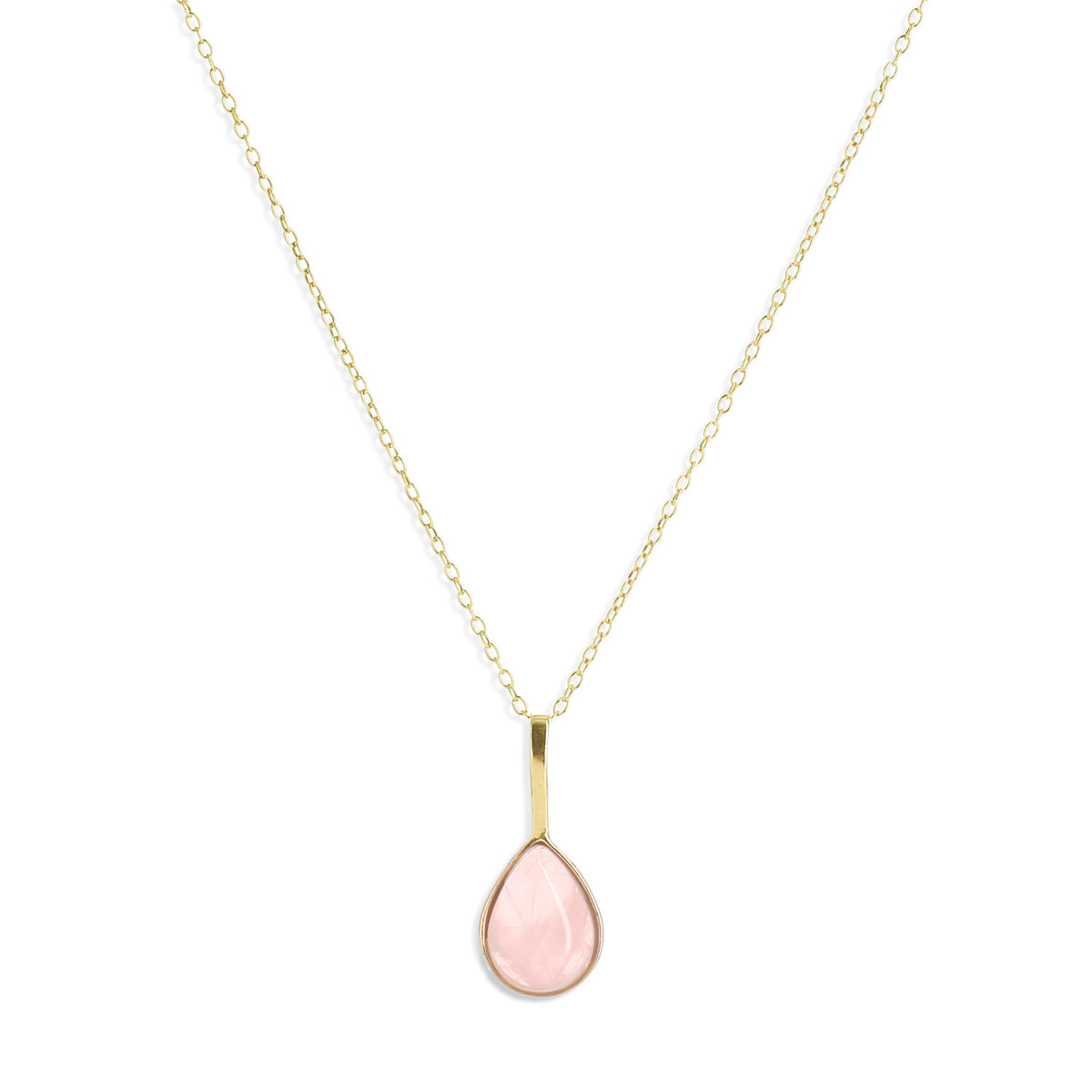 Collier Juin quartz rose - 1