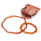 Ensemble bijoux ambre maman bébé - 1