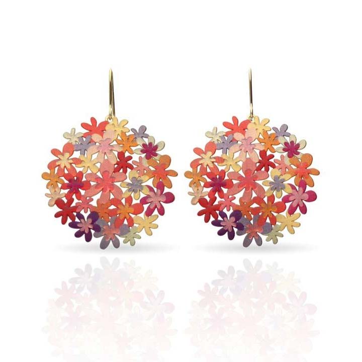 Boucles d'oreilles Bouquet de fleurs - 1