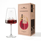 Coffret verre à vin topographic tre cime di lavaredo - 2