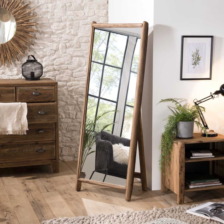 Sandy - miroir sur pieds   psyche bois pin sandy - 1
