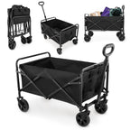Chariot pliable hypermotion 80l compact tout-terrain jardin, plage, nature - 1