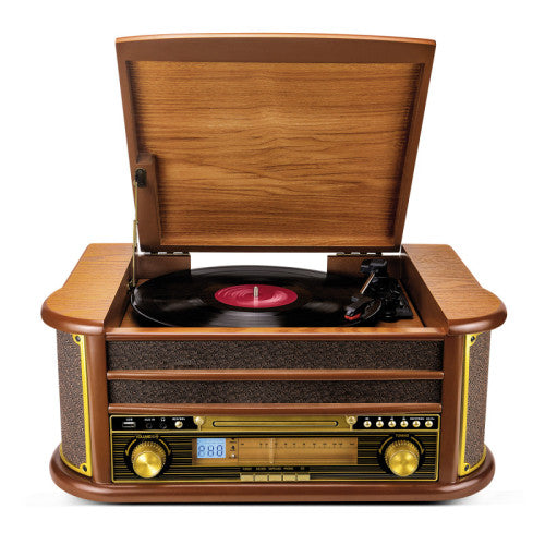 Platine vinyle rétro multifonction deluxe - 1