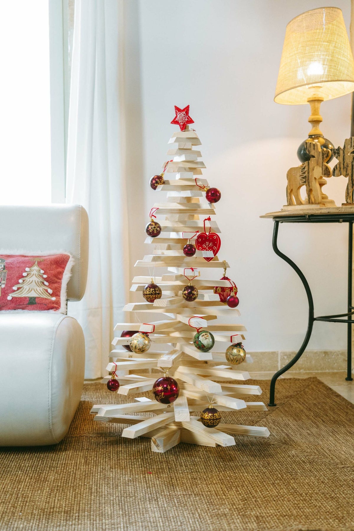 Sapin de noël en bois réutilisable et modulable - 100cm - mon sapin woody - 1