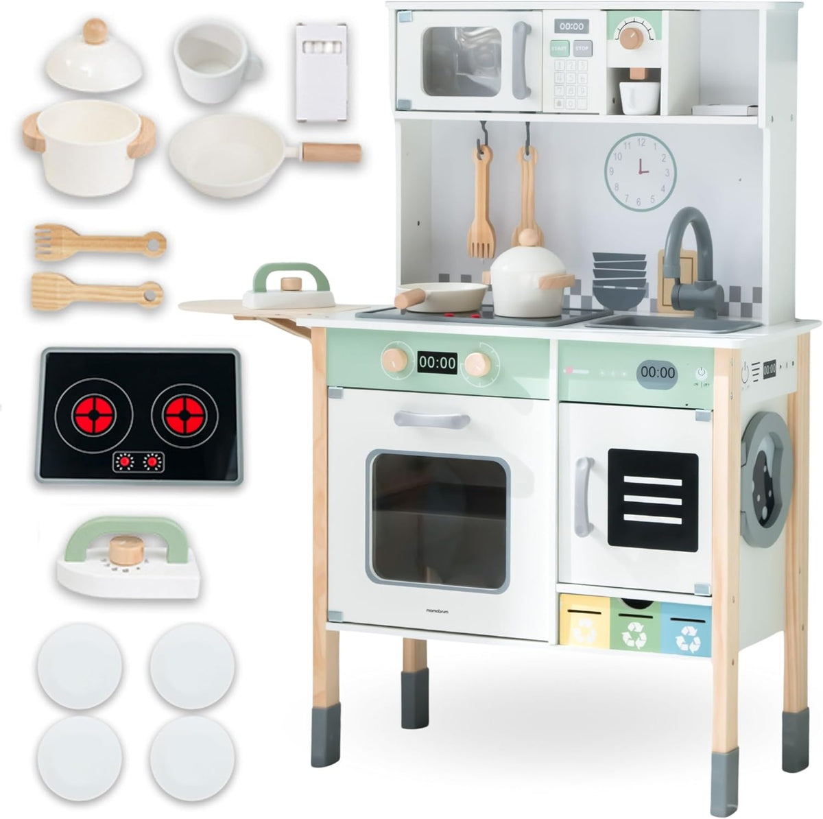 Cuisine enfant évolutive bois, led & son - 2