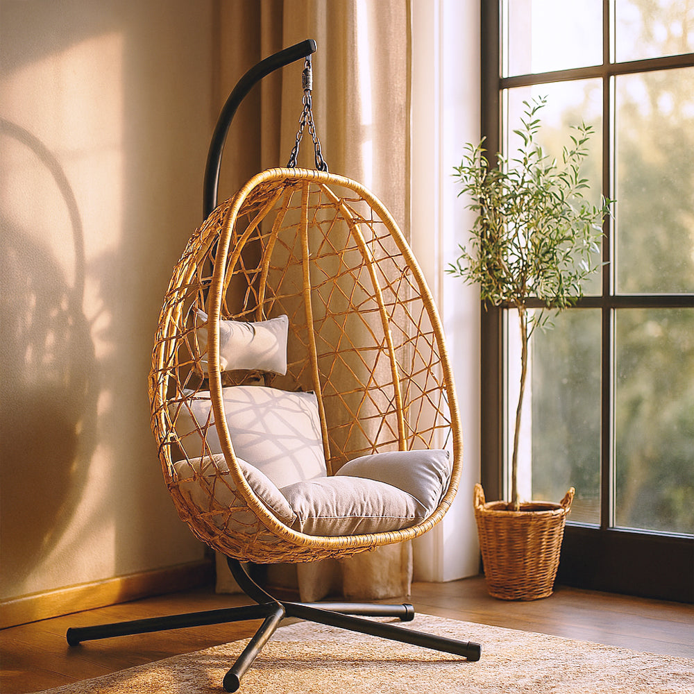 Cuzco fauteuil suspendu effet rotin - 1