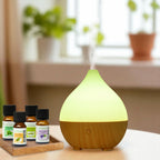 Diffuseur d'arôme leo + 4 huiles essentielles – bien-être & respiratoire - 1
