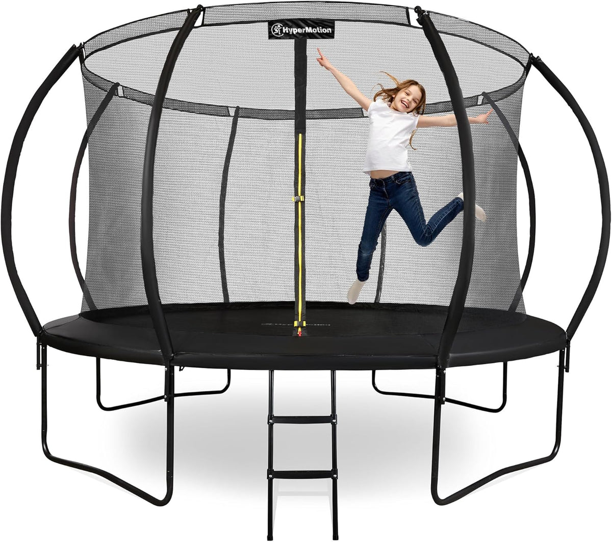 Grand trampoline de jardin 366cm (12ft) avec filet de protection et échelle - 1