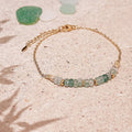 Bracelet rêve pierres naturelles vertes - 1
