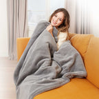 Couverture chauffante Xl ultra douce avec 9 intensités et fonction timer - 1