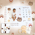 Couverture étape bébé - tapis photo mois - 1