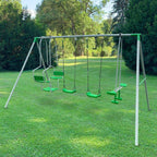 Balançoire 6 places hypermotion - 2 sièges, vis-à-vis & nacelle - châssis 300kg - 2