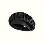 Bonnet de nuit 100% pure soie Noir - 1