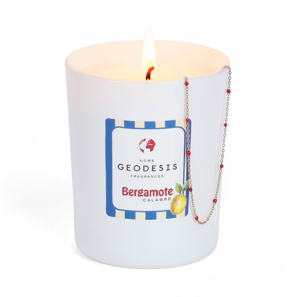 Bougie bijou artisanale senteur bergamote Geodosis 180 g - 2