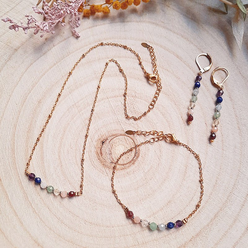 Bracelet points 7 chakras - 1