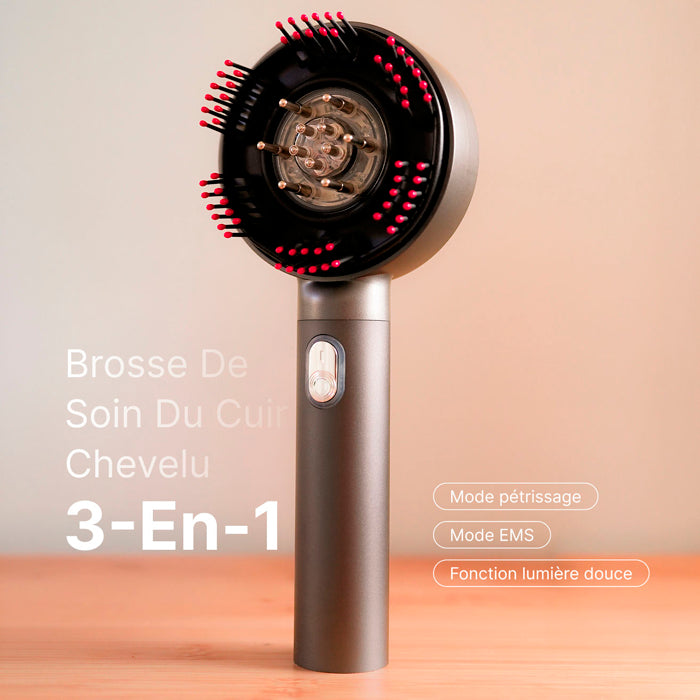 Brosse de massage cuir chevelu LED 3 en 1 rechargeable Renpho - 2