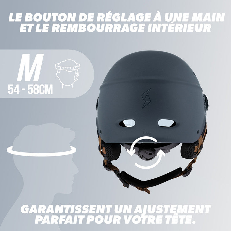 Casque vélo, taille m - bleu marine - 1