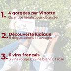 Coffret cadeau de dégustation 100% vins bio français - la balade œnologique - 2