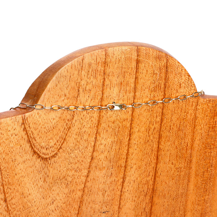 Collier long Orabella pendentif laiton doré fabrication artisanale - 2