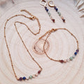 Collier pierres points 7 chakras - 1
