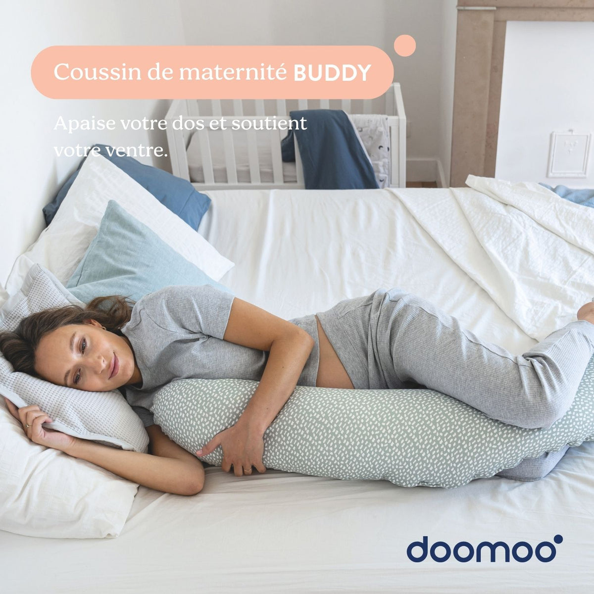 Coussin de grossesse doomoo buddy cloudy - 2