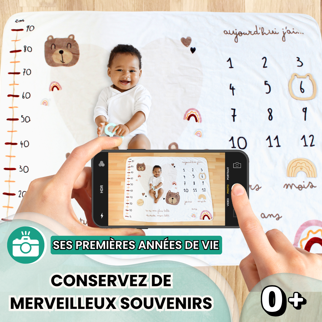 Couverture étape bébé + kit d'empreintes - 2