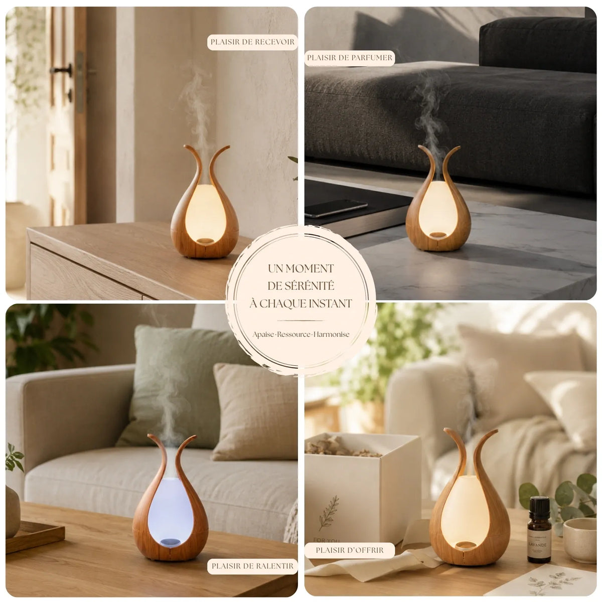 Diffuseur d'huiles essentielles ultrasonique medusa, coque résistante - 2