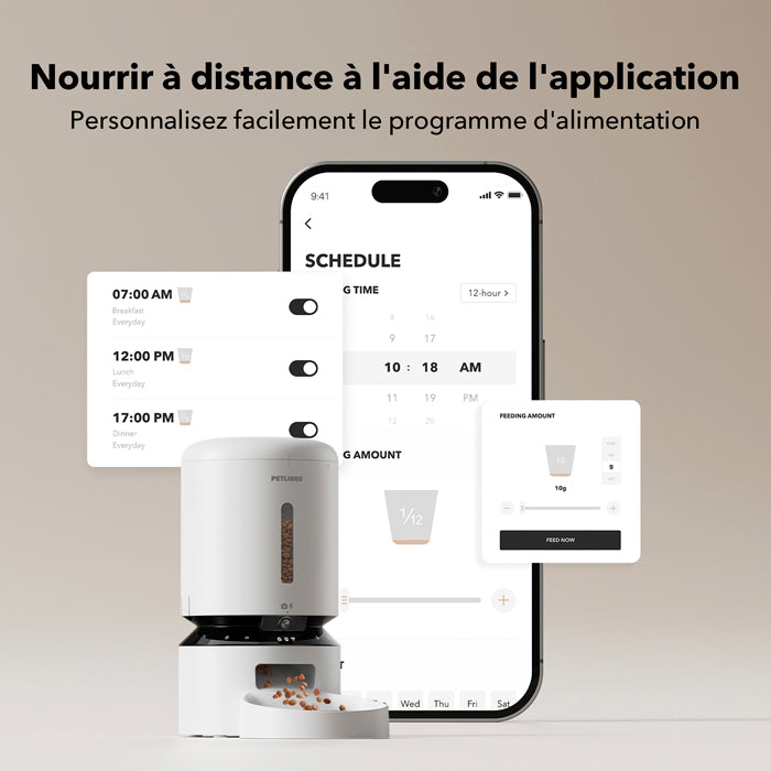 Distributeur automatique de croquettes avec caméra HD et micro intégré Petlibro - 2
