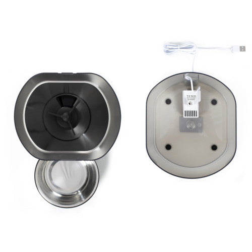 Distributeur de croquettes et fontaine pour chat et petit chien - 1