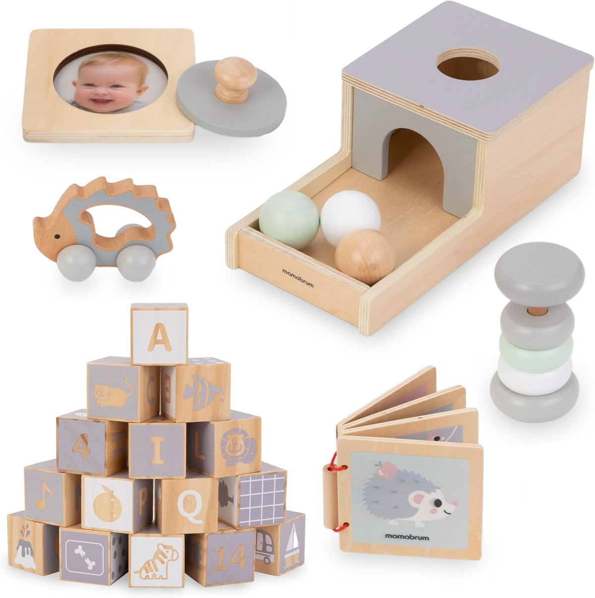 Jeux éveil sensoriel montessori bois - 2