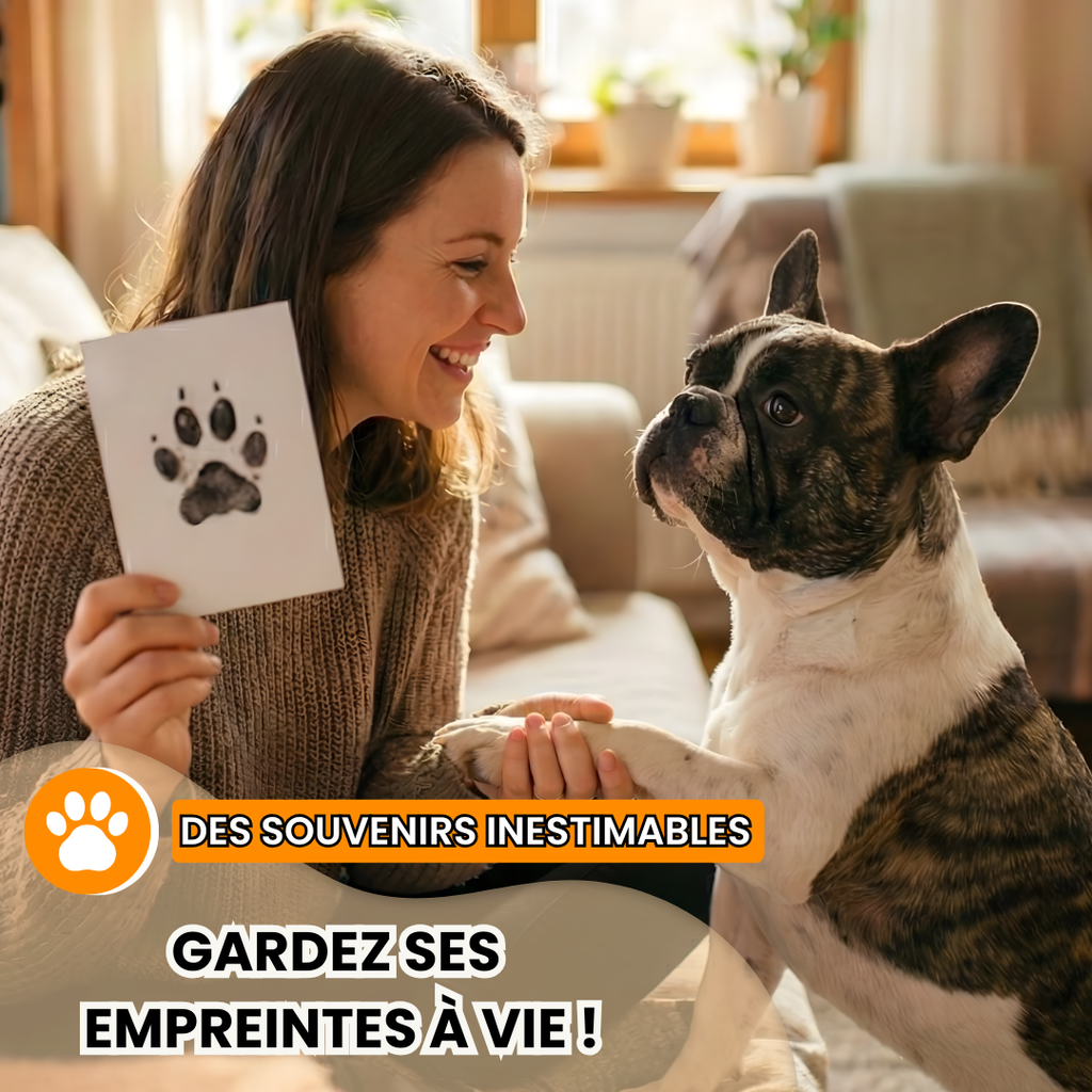 Kit empreintes chien chat + cadre photo - 2
