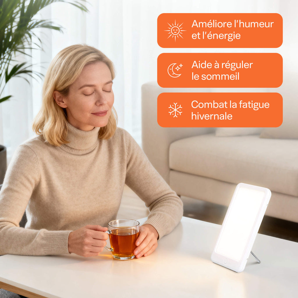 Lampe luminothérapie 15000 lux - sans uv - 1