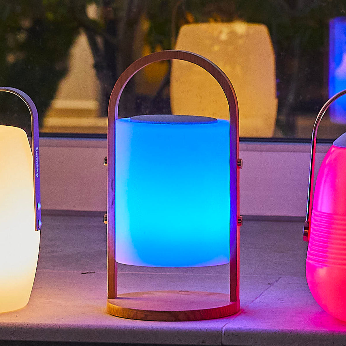 Lampe enceinte bluetooth woody play - 2