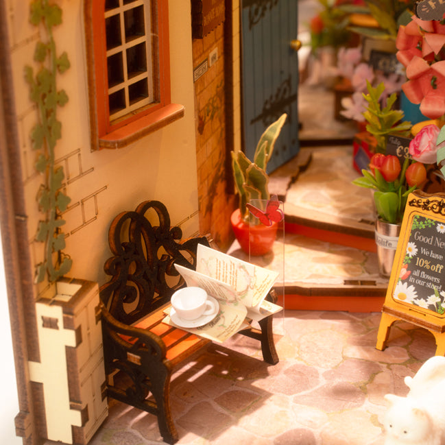 Maquette serre-livres rue fleurie - 2