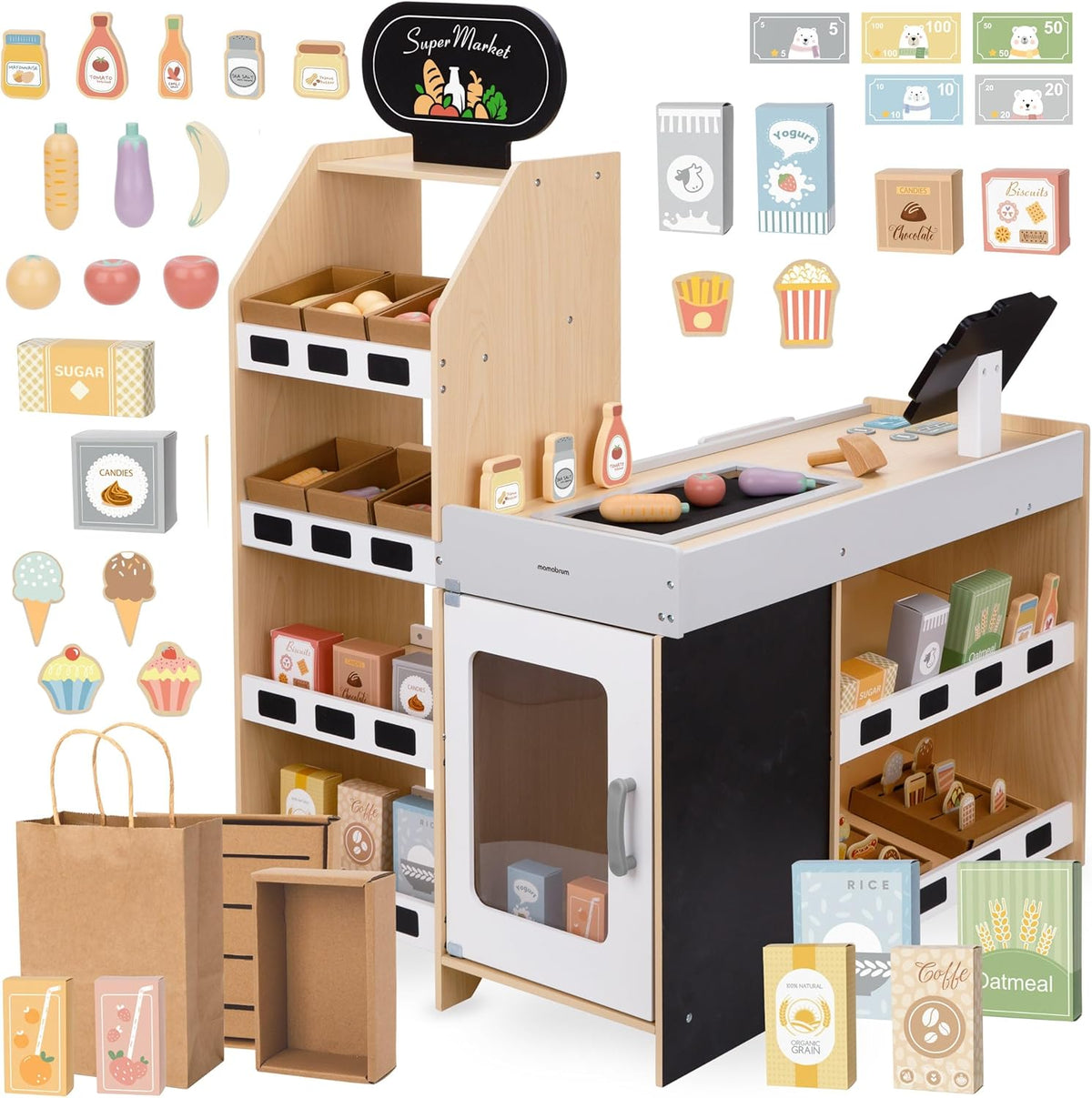 Marchande enfant en bois, jeu créatif - 2