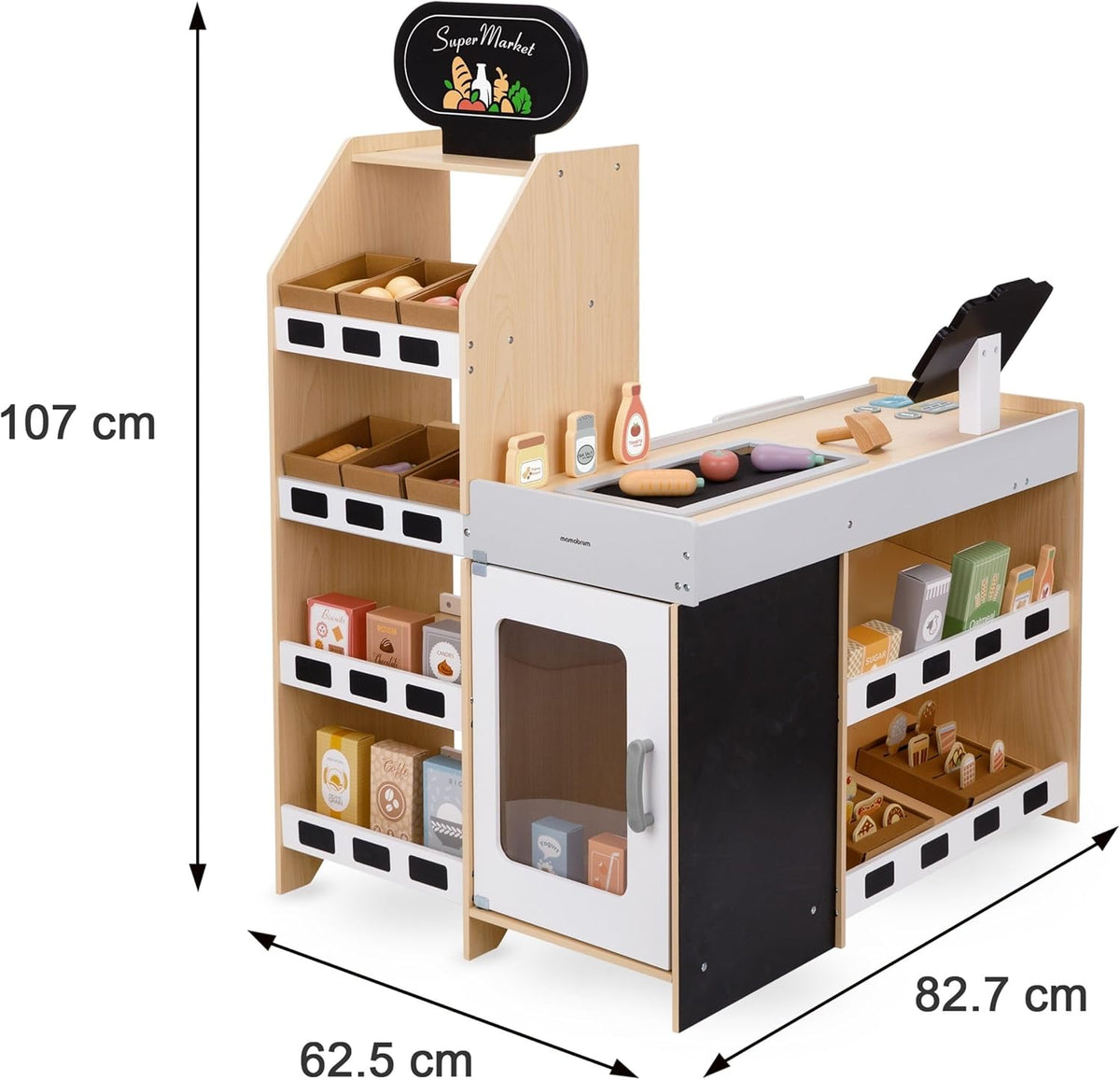 Marchande enfant en bois, jeu créatif - 1