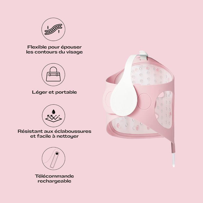 Masque de luminothérapie avancée visage led Glow Lola Rose - 2