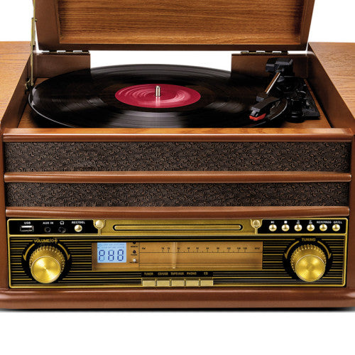 Platine vinyle rétro multifonction deluxe - 2