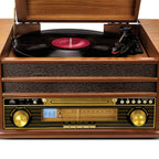 Platine vinyle rétro multifonction deluxe - 2