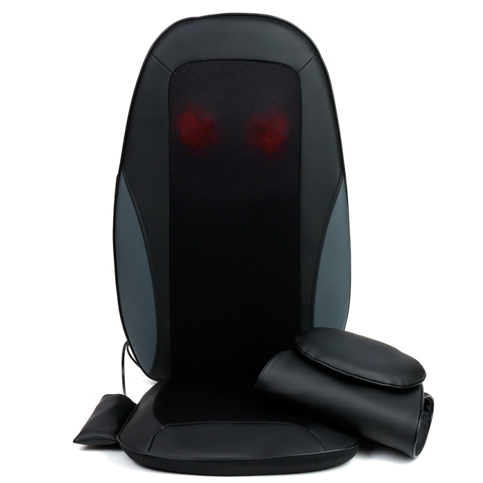 Siège de massage shiatsu chauffant dos complet 4 têtes rotatives détente ciblée - 2